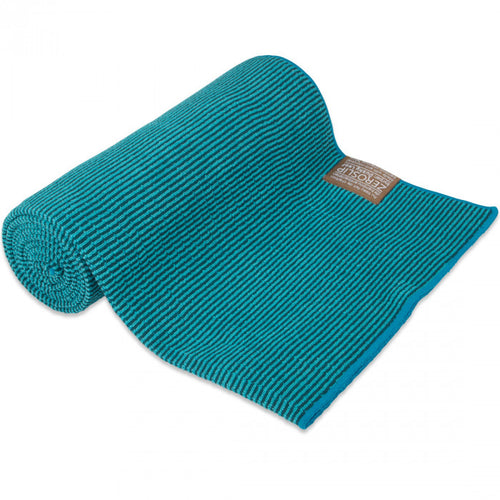 Dusky Leaf Blue Zeroslip Yoga Towel