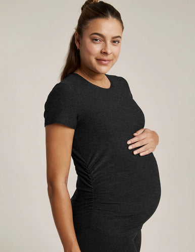 BEYOND YOGA Featherweight One and Only Maternity Tee Darkest Night