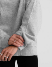 Load image into Gallery viewer, BEYOND YOGA Luxefleece Oversized Sweatshirt Light Grey Heather
