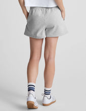 Load image into Gallery viewer, BEYOND YOGA Luxefleece Sweat Short Light Heather Grey

