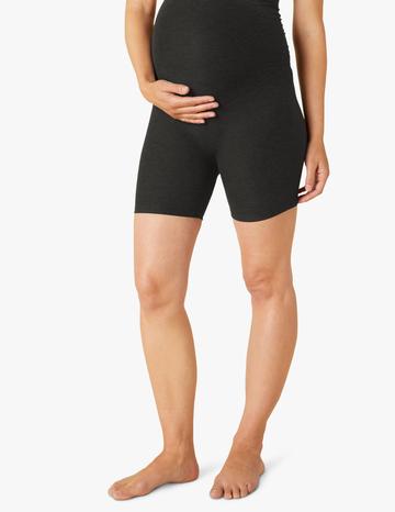 BEYOND YOGA Spacedye Biker Short Maternity DarkestNight