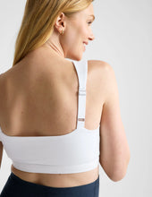 Load image into Gallery viewer, BEYOND YOGA Spacedye Criss Crossover Maternity Nursing Bra Cloud White
