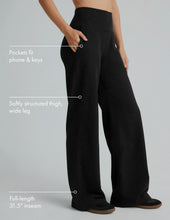 Load image into Gallery viewer, BEYOND YOGA Spacedye Laid Back Wide Leg Pant Darkest Night
