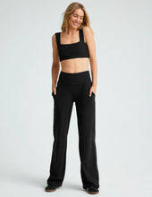 Load image into Gallery viewer, BEYOND YOGA Spacedye Laid Back Wide Leg Pant Darkest Night
