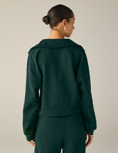 Load image into Gallery viewer, BEYOND YOGA Street Smart Pullover Dark Spruce Green
