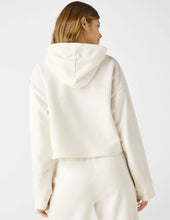 Load image into Gallery viewer, BEYOND YOGA Happiness Cropped Hoodie Fresh Snow
