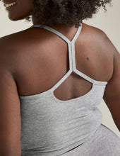 Load image into Gallery viewer, BEYOND YOGA Slim Racerback Cropped Tank Silver Mist
