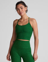 Load image into Gallery viewer, BEYOND YOGA Spacedye Slim Racerback Cropped Tank Summer Thyme Green Heather
