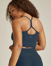 Load image into Gallery viewer, BEYOND YOGA Spacedye Slim Racerback Cropped Tank Top Nocturnal Navy
