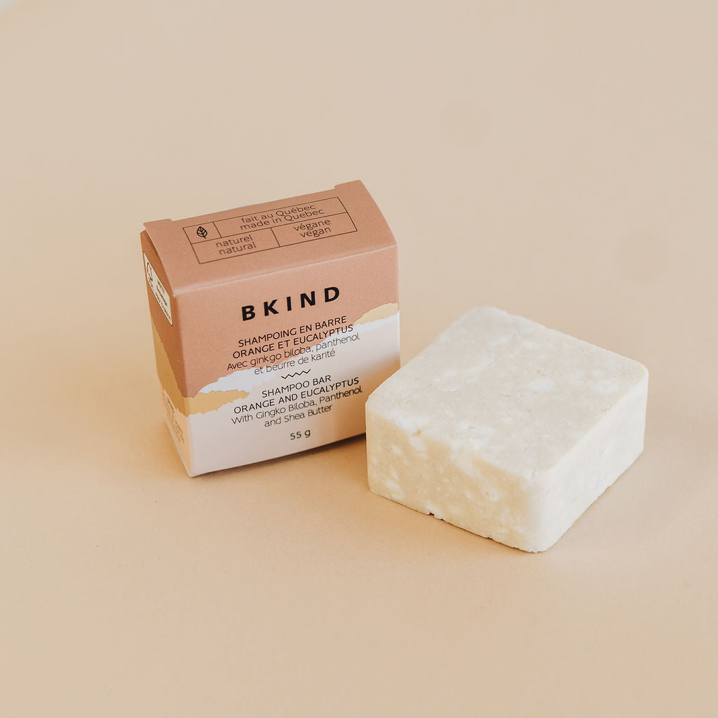 BKIND Shampoo Bar Orange Eucalyptus Normal Hair