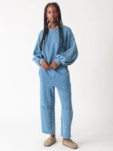 Load image into Gallery viewer, ELECTRIC &amp; ROSE Balloon Sweatshirt Barrel Sweatpant Acid Indigo
