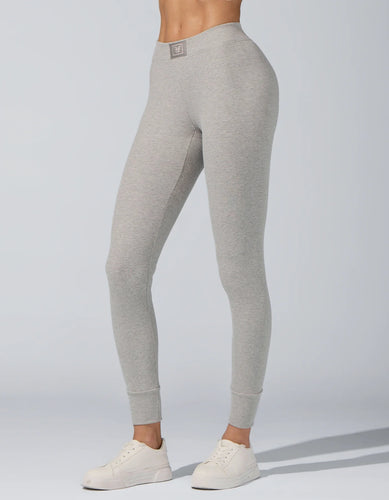 HEROINE SPORT Rib Lounge Legging Heather Grey