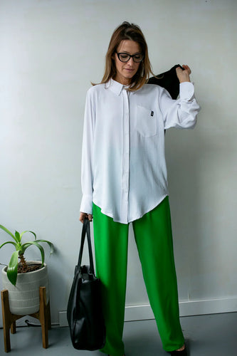 LOUVE DESIGN Jacky Flow Shirt White