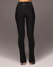 Load image into Gallery viewer, MICHI Horizon Ribbed Legging Black Back
