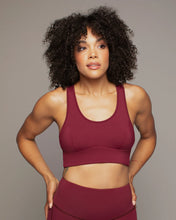 Load image into Gallery viewer, MICHI Instinct Longline Bra Burgundy
