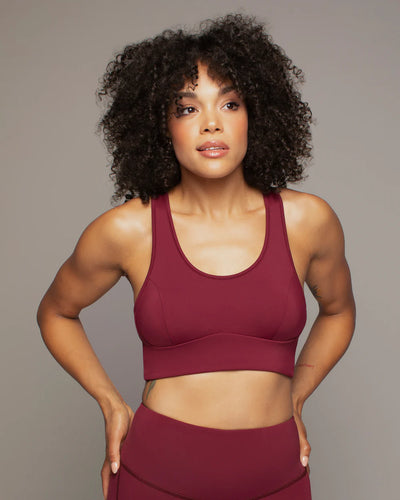 MICHI Instinct Longline Bra Burgundy