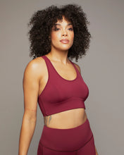 Load image into Gallery viewer, MICHI Instinct Longline Bra Burgundy
