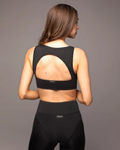 Load image into Gallery viewer, MICHI Verve Longline Sports Bra Black
