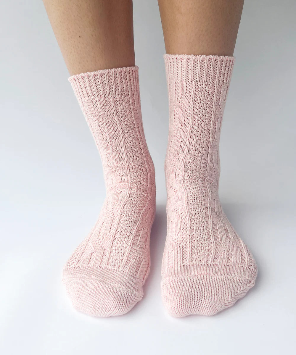 OKAYOK Cotton Jenny Socks Soft Pink