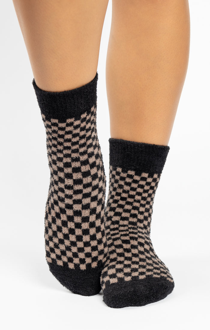 POINTE STUDIO Annie Cozy Crew Grip Socks