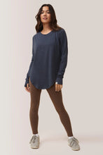 Load image into Gallery viewer, ROSE BUDDHA Cozy Long Sleeve Midnight
