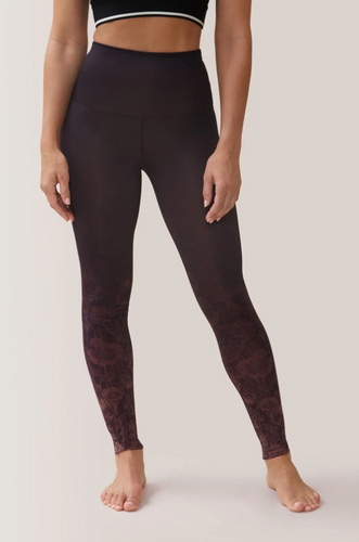 ROSE BUDDHA Purple Poppies Leggings