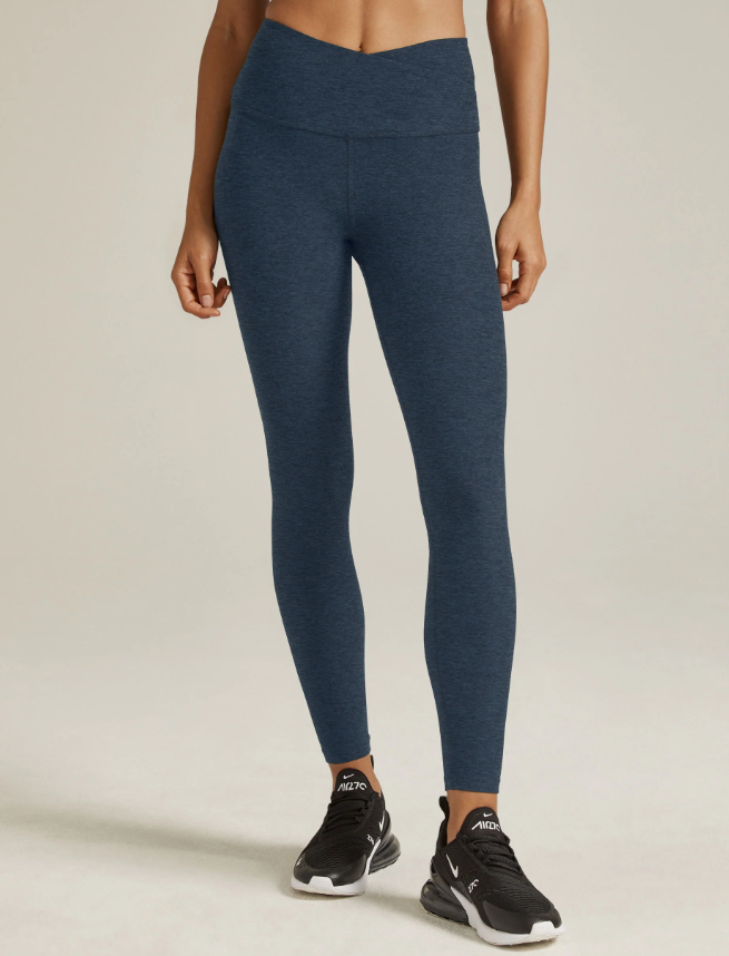 BEYOND YOGA Spacedye At Your Leisure High Waisted Midi Legging Nocturnal Navy