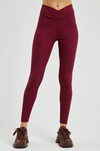 Load image into Gallery viewer, YEAR OF OURS Ribbed Veronica Legging Dark Cherry
