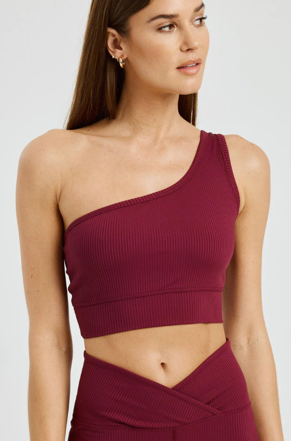 YEAR OF OURS Ribbed 54 Bra Dark Cherry