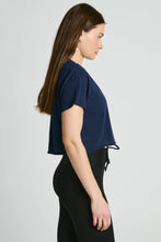 Load image into Gallery viewer, YEAR OF YOURS Cropped Tee Navy
