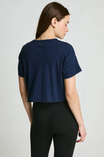 Load image into Gallery viewer, YEAR OF YOURS Cropped Tee Navy
