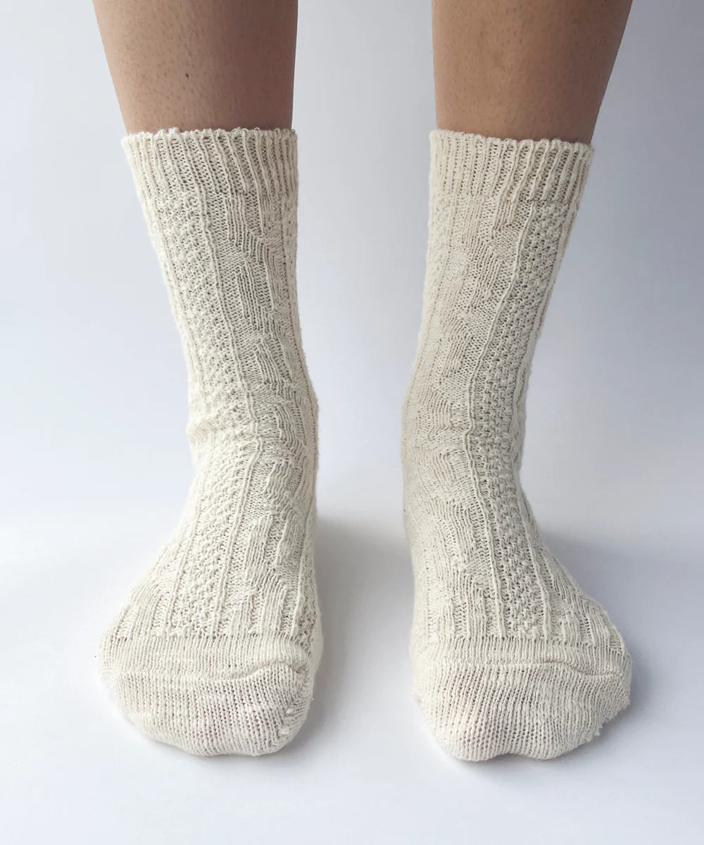 OKAYOK Cotton Jenny Socks Natural