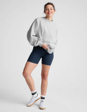 Load and play video in Gallery viewer, BEYOND YOGA Luxefleece Oversized Sweatshirt Light Grey Heather
