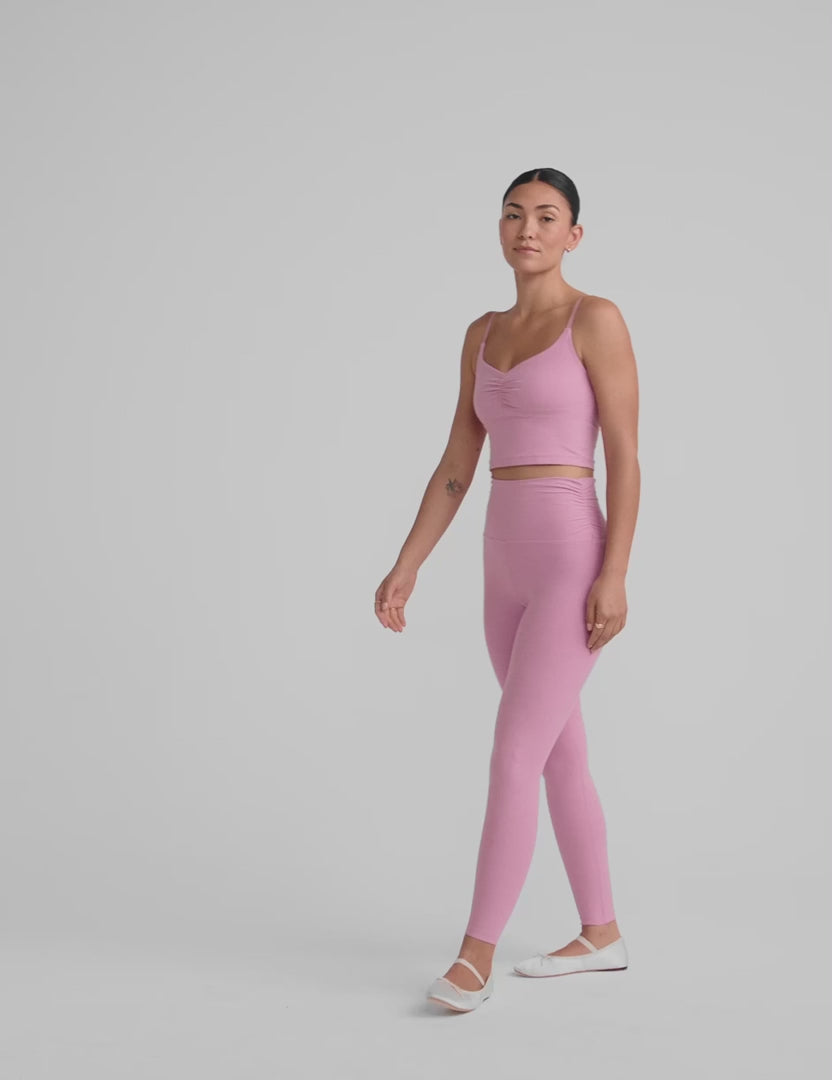 BEYOND YOGA Spacedye Raise The Barre Pink Haze Heather