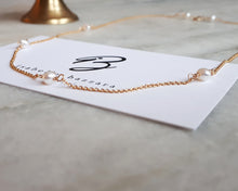 Load image into Gallery viewer, Isabella Bazzara Pearl Dainty Gold Filled Necklace
