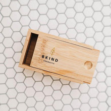 Load image into Gallery viewer, BKIND Bamboo Travel Case for Shampoo and Conditioner Bars
