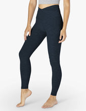 Load image into Gallery viewer, Beyond Yoga Navy Spacedye At Your Leisure High Waisted Midi Leggings
