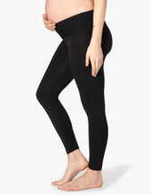 Load image into Gallery viewer, Beyond Yoga Jet Black Maternity Supplex Love The Bump Long Leggings
