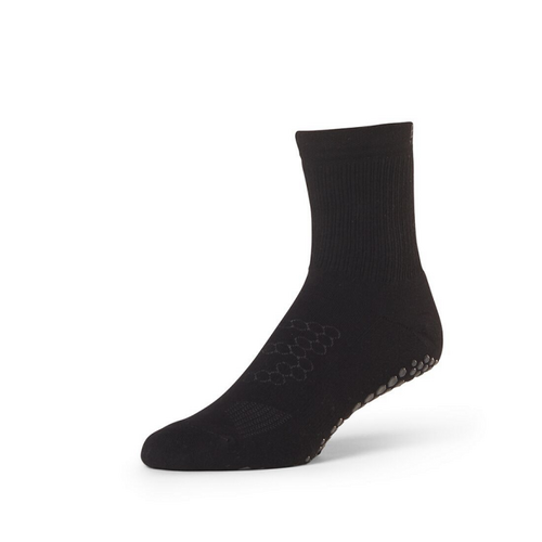Base 33 Black Crew Grip Socks 